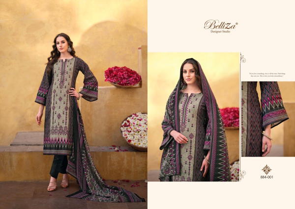 BELLIZA DESIGNER BIN SAEED VOL-3 884-001 TO 884-008