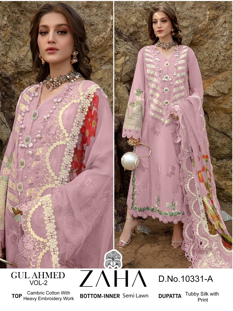 ZAHA GUL AHMED VOL-2 10331-A TO 10331-D 1
