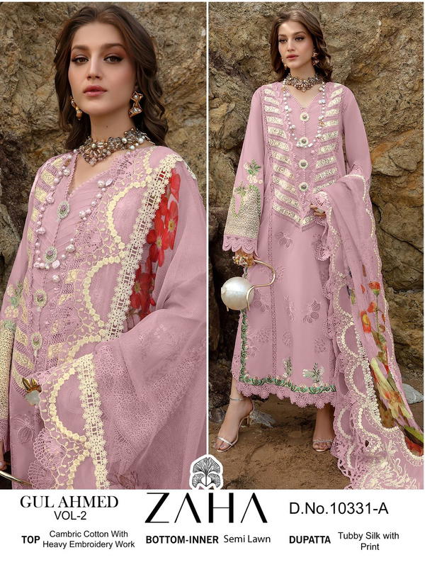 ZAHA GUL AHMED VOL-2 10331-A TO 10331-D