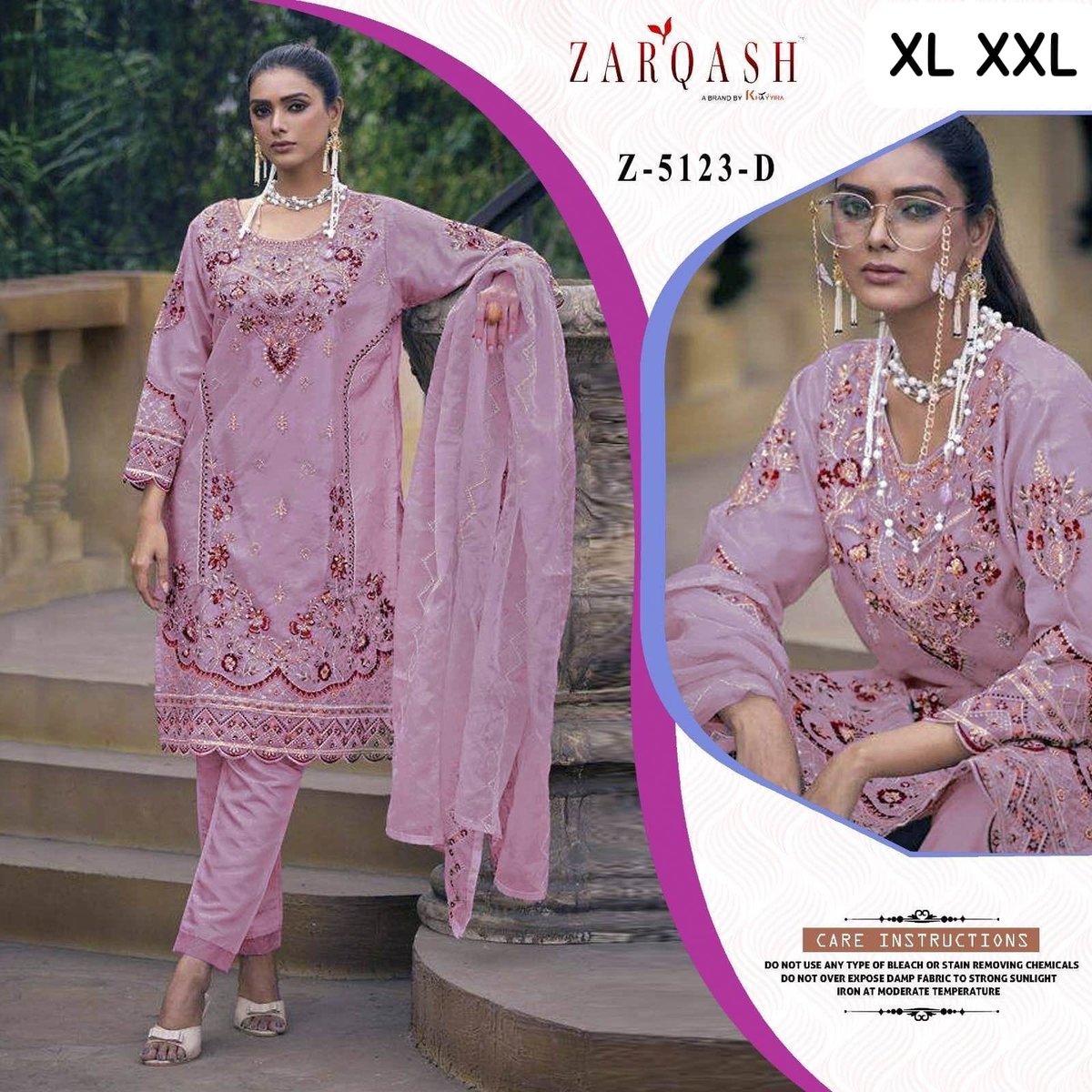 ZARQASH READYMADE COLLETION Z-5123-A TO Z-5123-D 3