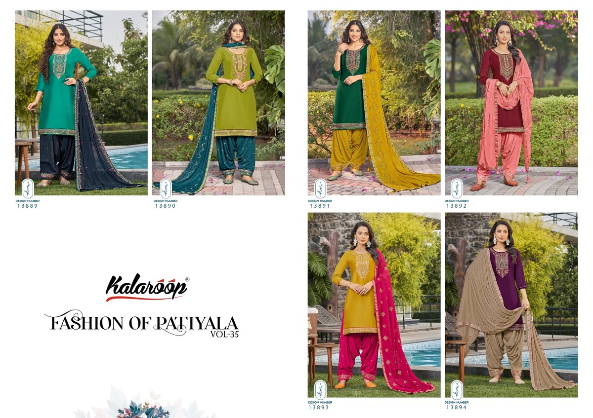KALAROOP FASHION OF PATIYALA VOL-35 13889 TO 13894 7