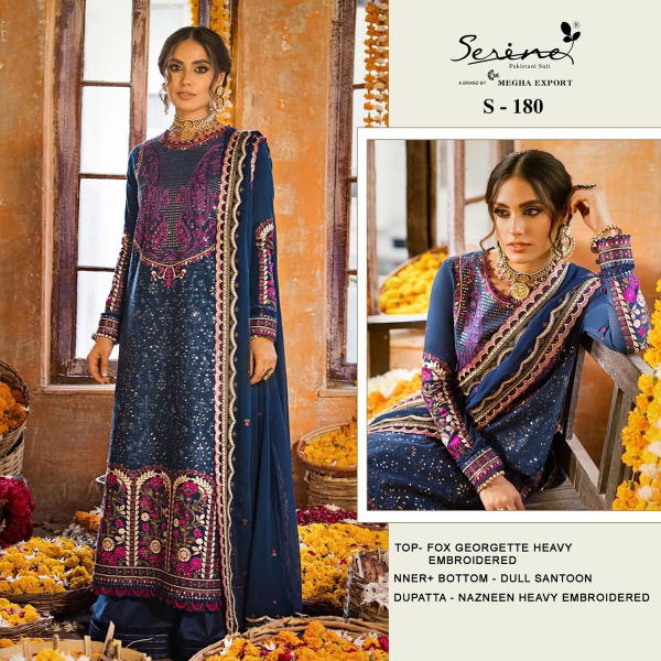 Serine Pakistani Suit S-180 Design
