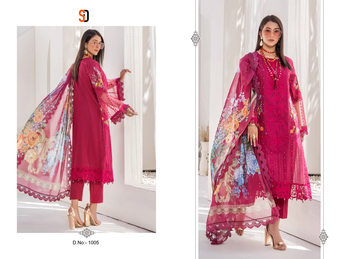 SHRADDHA DESIGNER MARIA.B COLERS VOL-1 1001 TO 1005 5