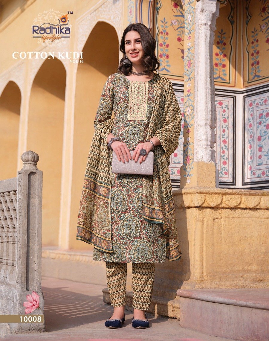 RADHIKA LIFESTYLE COTTON KUDI VOL-10 10001 TO 10008 8