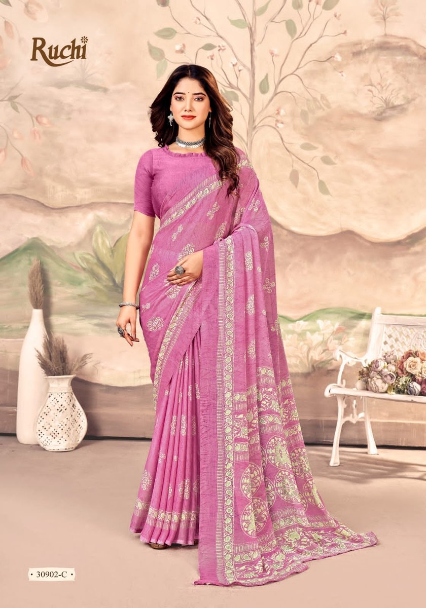 RUCHI SAREE STAR CHIFFON-149 30901-A-D TO 30903-A-D 7