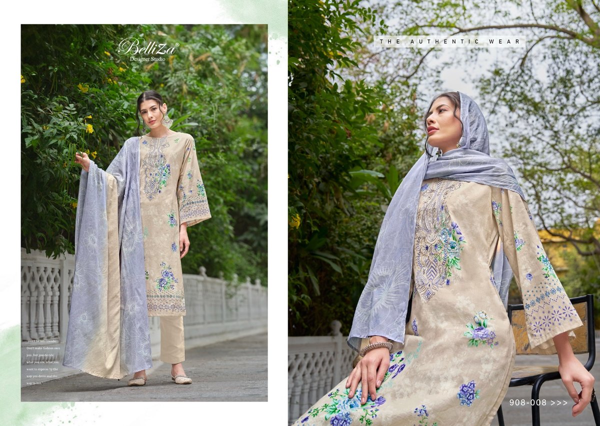 BELLIZA DESIGNER NAIRA VOL-48 908-001 TO 908-008 8