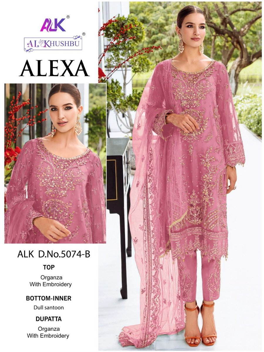 AL KHUSHBU ALEXA VOL-1 5074-A TO 5074-D 2