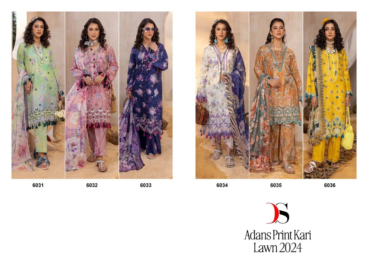 DEEPSY SUITS ADAN'S PRINTKARI LAWN-24 6031 TO 6036 7