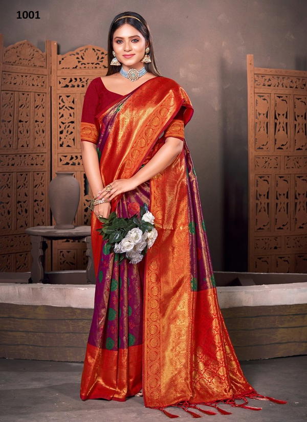 Sangam Prints Rajhans 1001-1006 Series