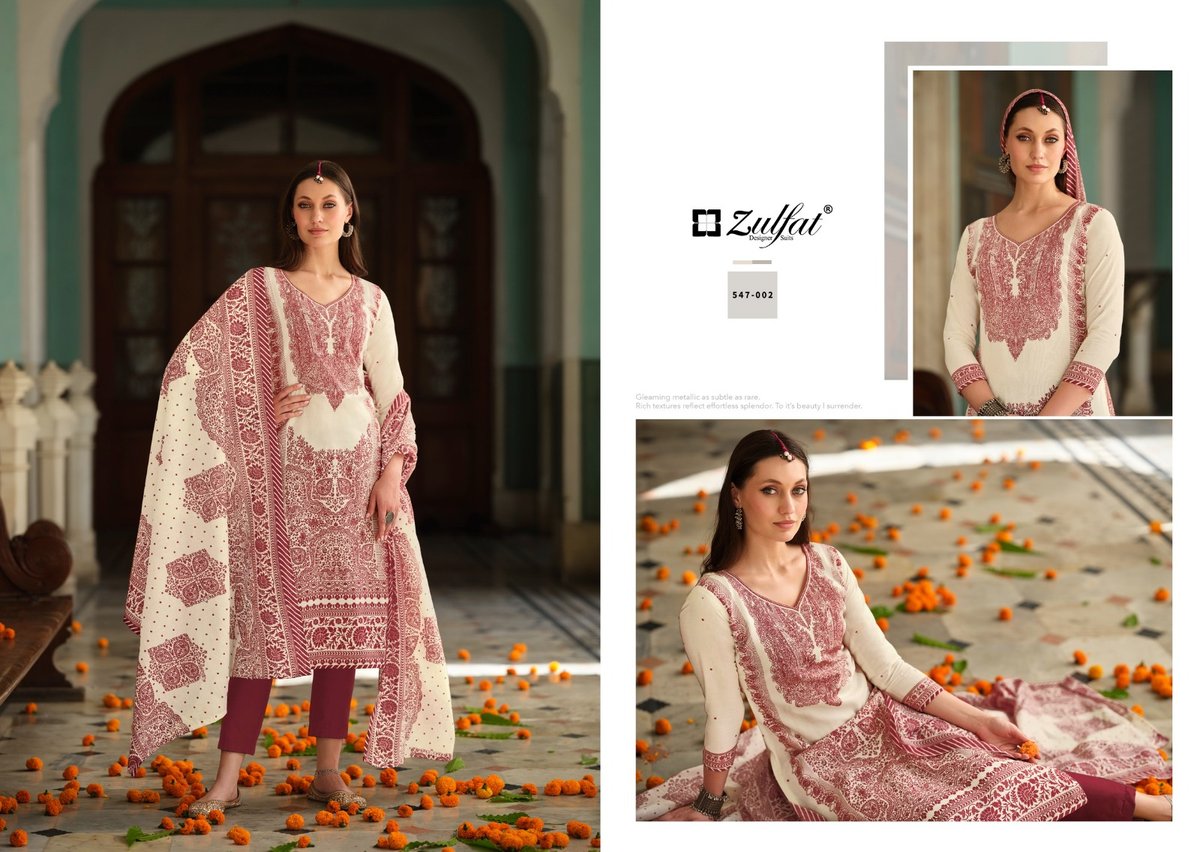 ZULFAT DESIGNER ZOHRA 547-001 TO 547-008 2