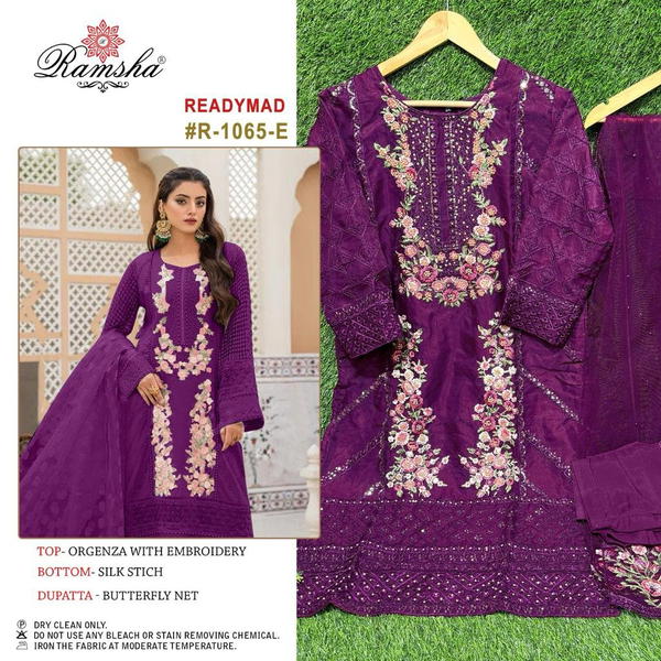Ramsha Suit Ready Made Collection R-1065 Colors