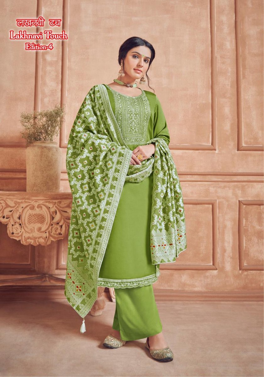 ALOK SUIT LAKHNAVI TOUCH-4 H-1443-001 TO H-1443-006 4