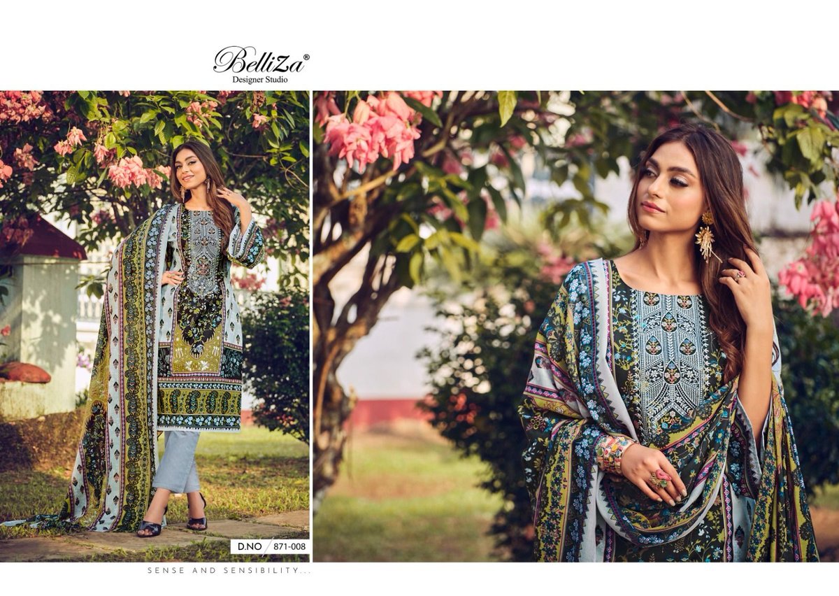 BELLIZA DESIGNER NAIRA VOL-30 871-001 TO 871-010 8
