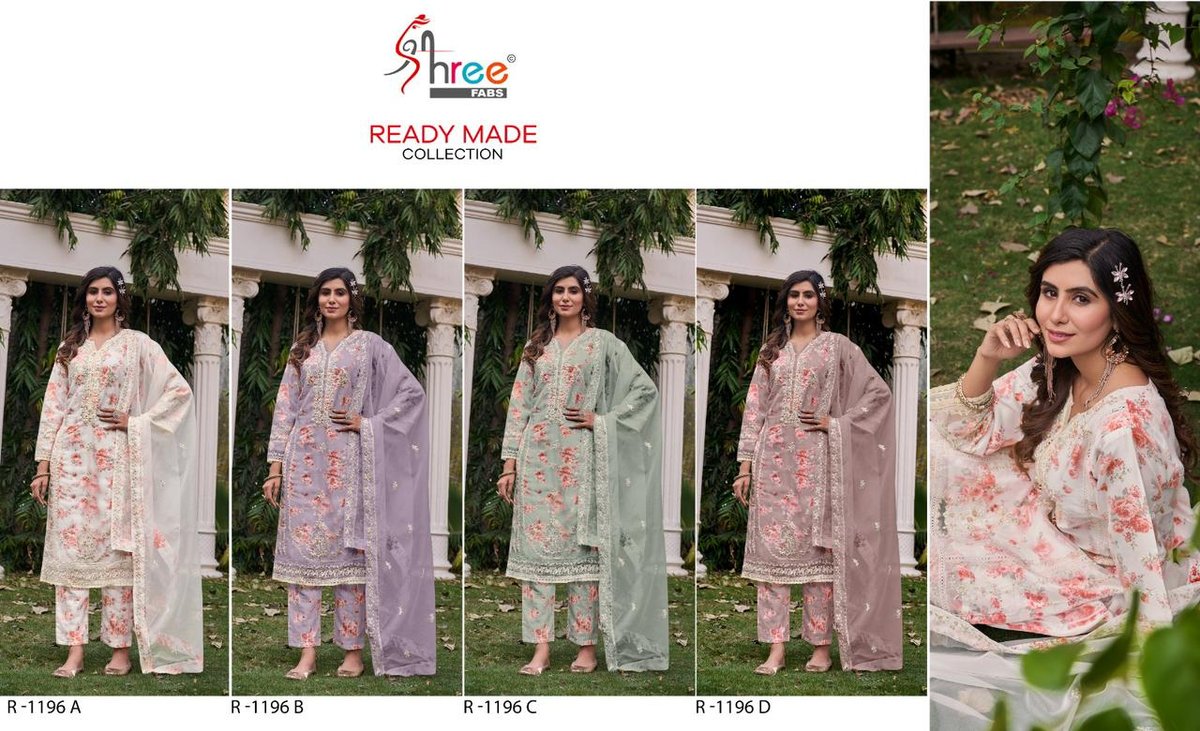 SHREE FAB READY MADE COLLECTION R-1196-A TO R-1196-D 5