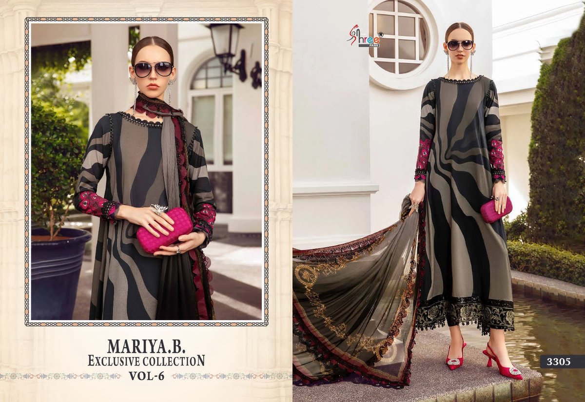 SHREE FAB MARIA B EXCLUSIVE COLLECTION VOL-06 SERIES 3298 TO 3305 8
