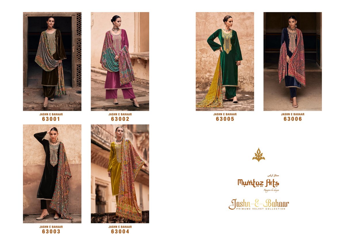 Mumtaz Arts Jashn-E-Bahaar 63001-63006 Series 7