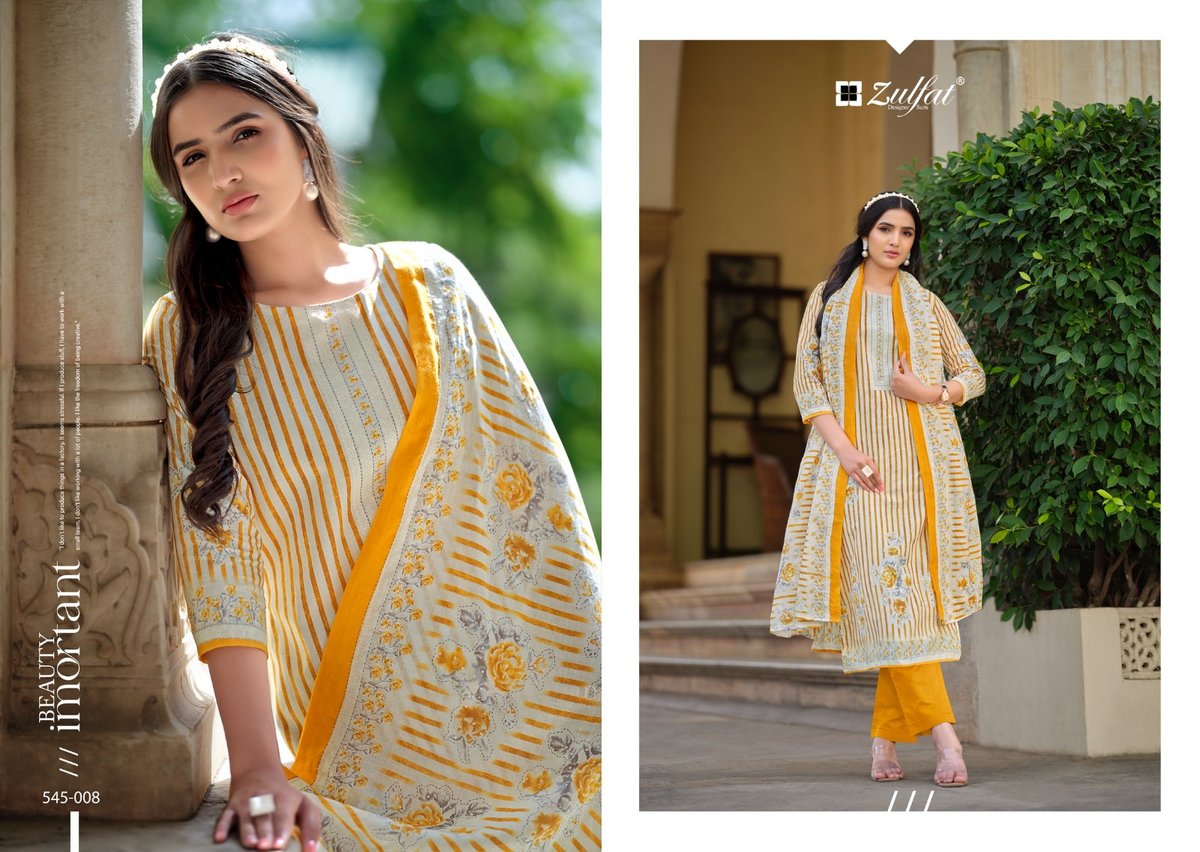 ZULFAT DESIGNER FARHANA VOL-5 545-001 TO 545-008 8