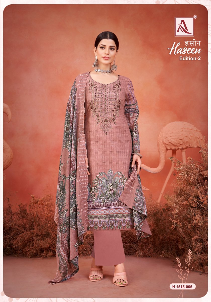 ALOK SUIT HASEEN - 2 H-1515-001  TO H-1515-008 5