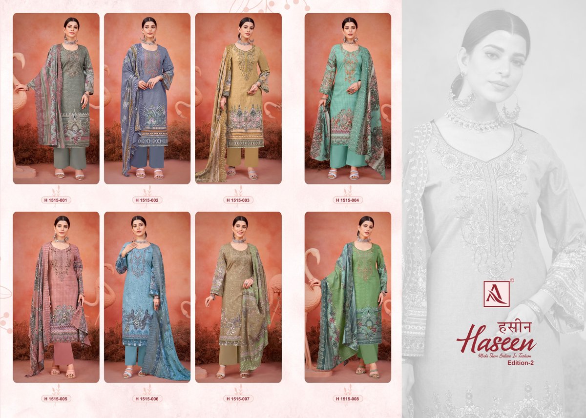 ALOK SUIT HASEEN - 2 H-1515-001  TO H-1515-008 9