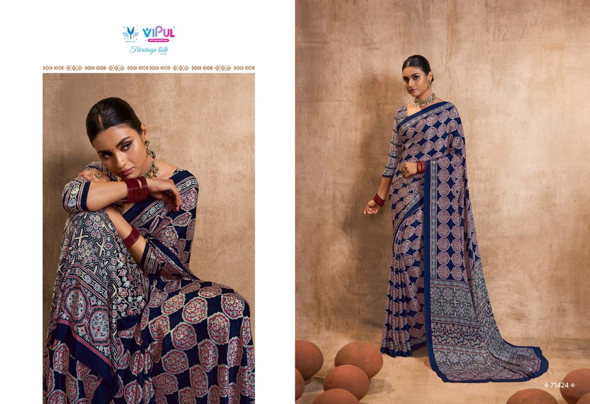 Vipul Fashion Heritage Silk Vol-8 71424-71441 Series 1