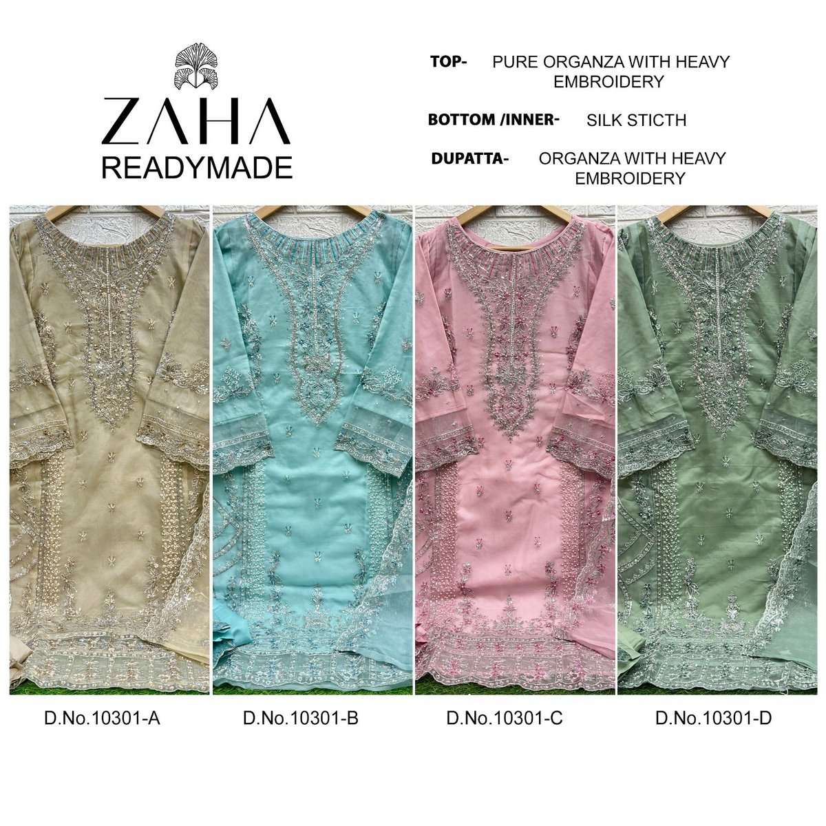 ZAHA READY MADE COLLECTION 10301-A TO 10301-D 5