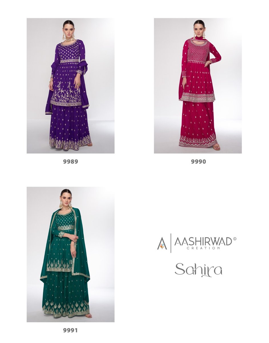 AASHIRWAD CREATION SAHIRA 9989 TO 9991 4