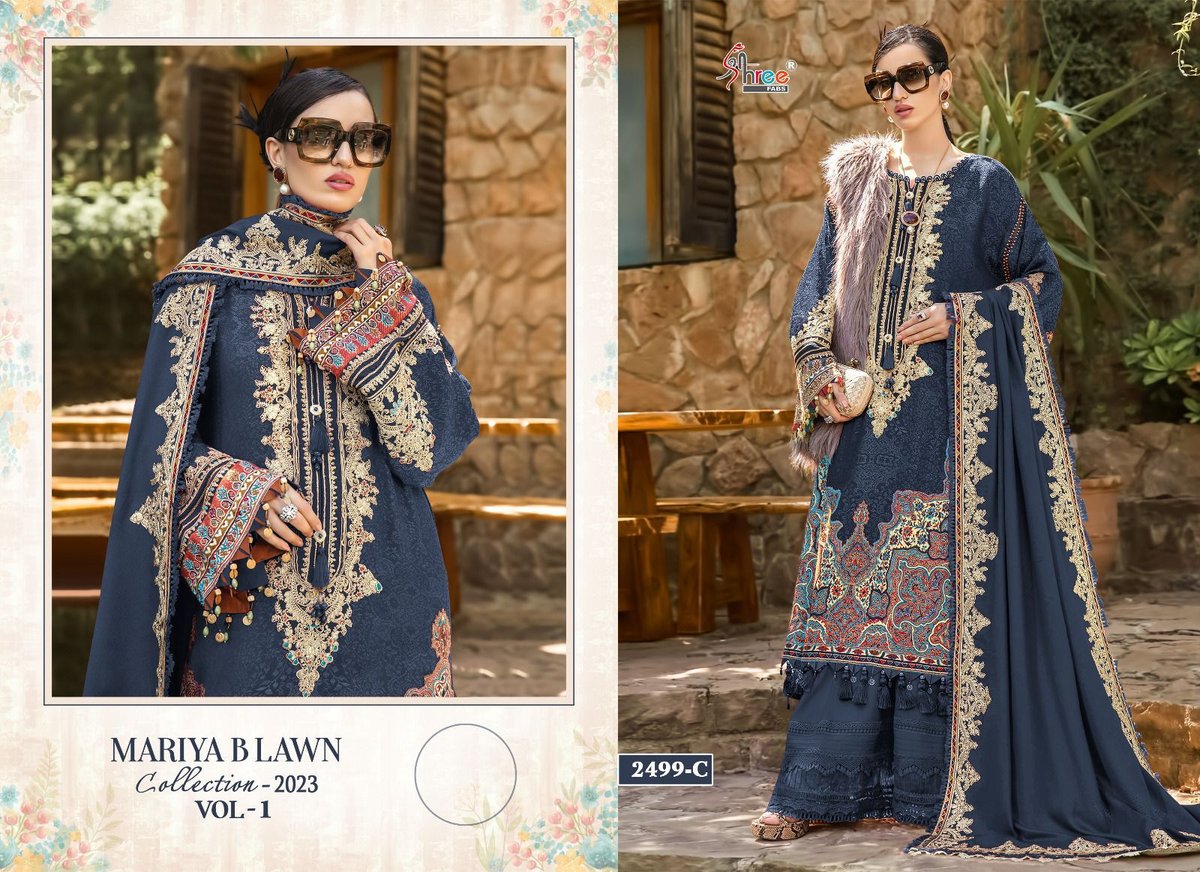 Shree Fab Mariya B Lawn Collection Vol-1 2499 Colors 3