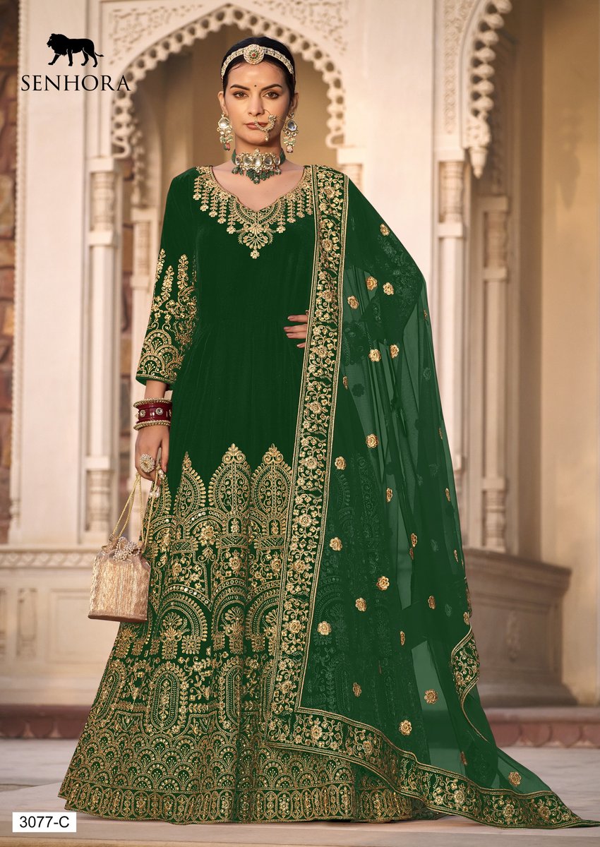 SENHORA DRESSES RIWAYAAT 3077-A TO 3077-D 3