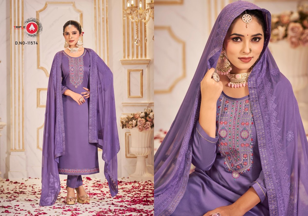 TRIPLE AAA NOOPUR PREMIUM DASTI 11571 TO 11576 4