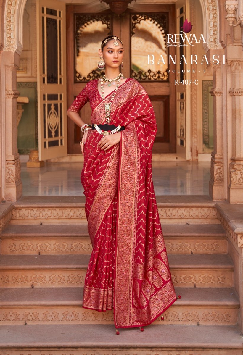 Rewaa Banarasi Vol-3 R-487  to R-489 Colors 4