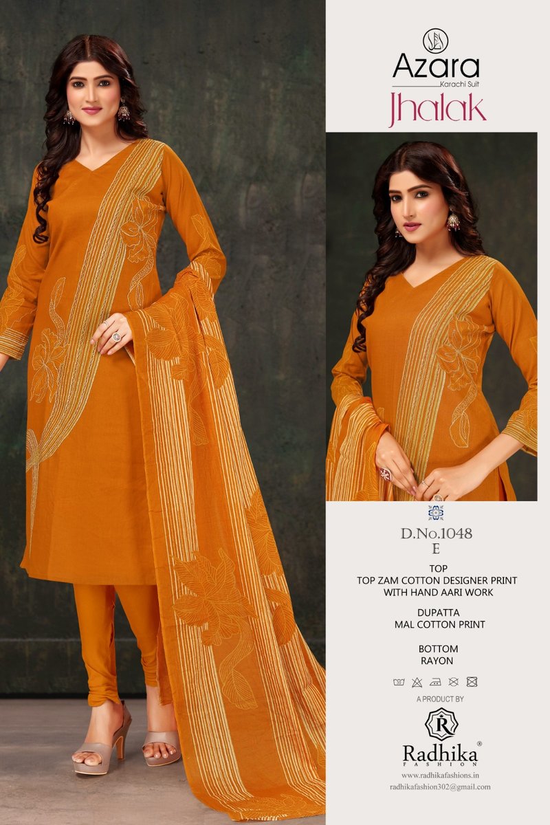 RADHIKA FASHION AZARA JHALAK 1048-A TO 1048-F 5
