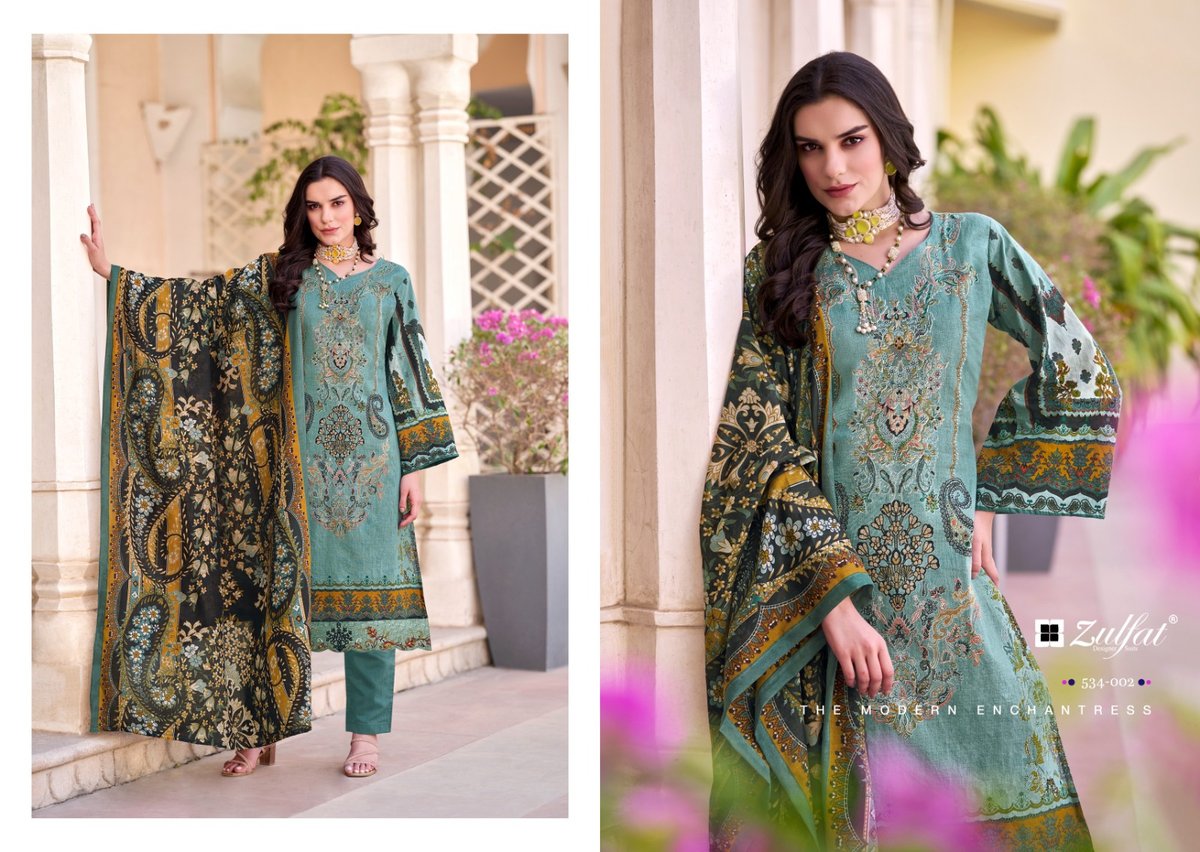ZULFAT DESIGNER GULREZ 534-001 TO 534-008 2