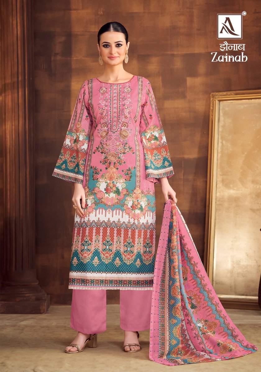 ALOK SUIT ZAINAB H-1495-001 TO H-1495-008 3