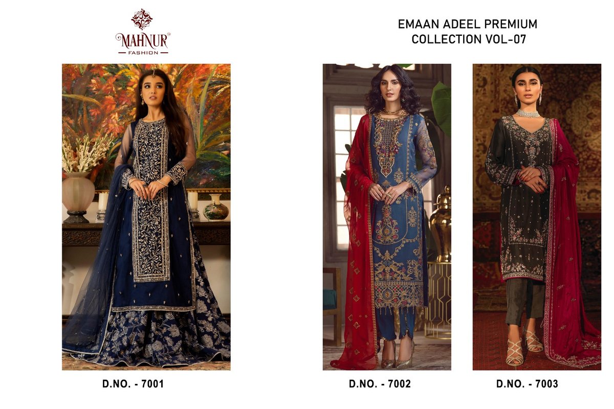 MAHNUR FASHION EMAAN ADEEL PREMIUM VOL -07 7001 TO 7003 4