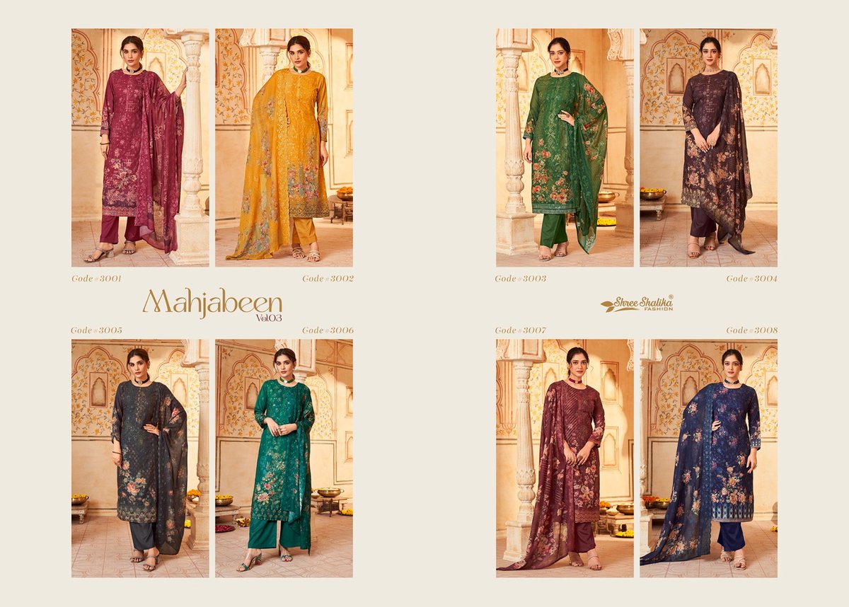SHREE SHALIKA FASHION MAHJABEEN VOL-03 3001 TO 3008 9