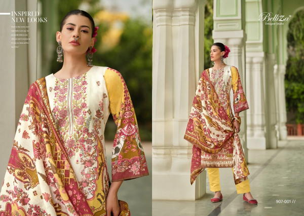 BELLIZA DESIGNER NAIRA VOL-47 907-001 TO 907-008