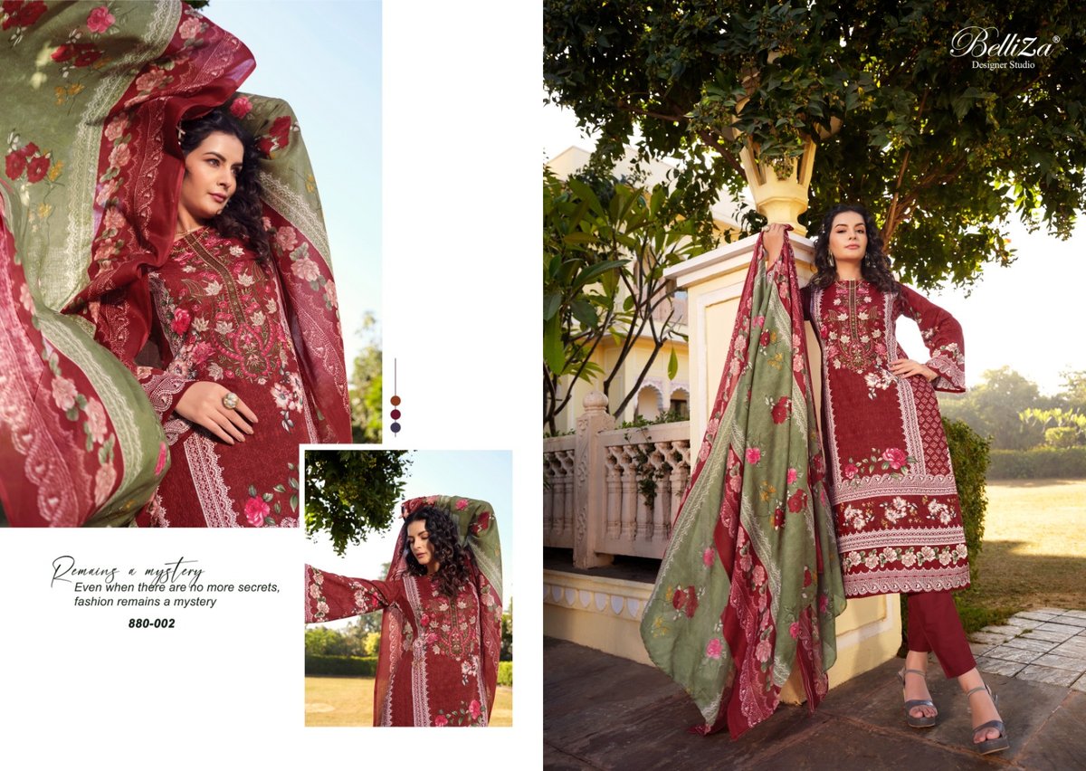 BELLIZA DESIGNER NAIRA VOL-34 880-001 TO 880-010 2