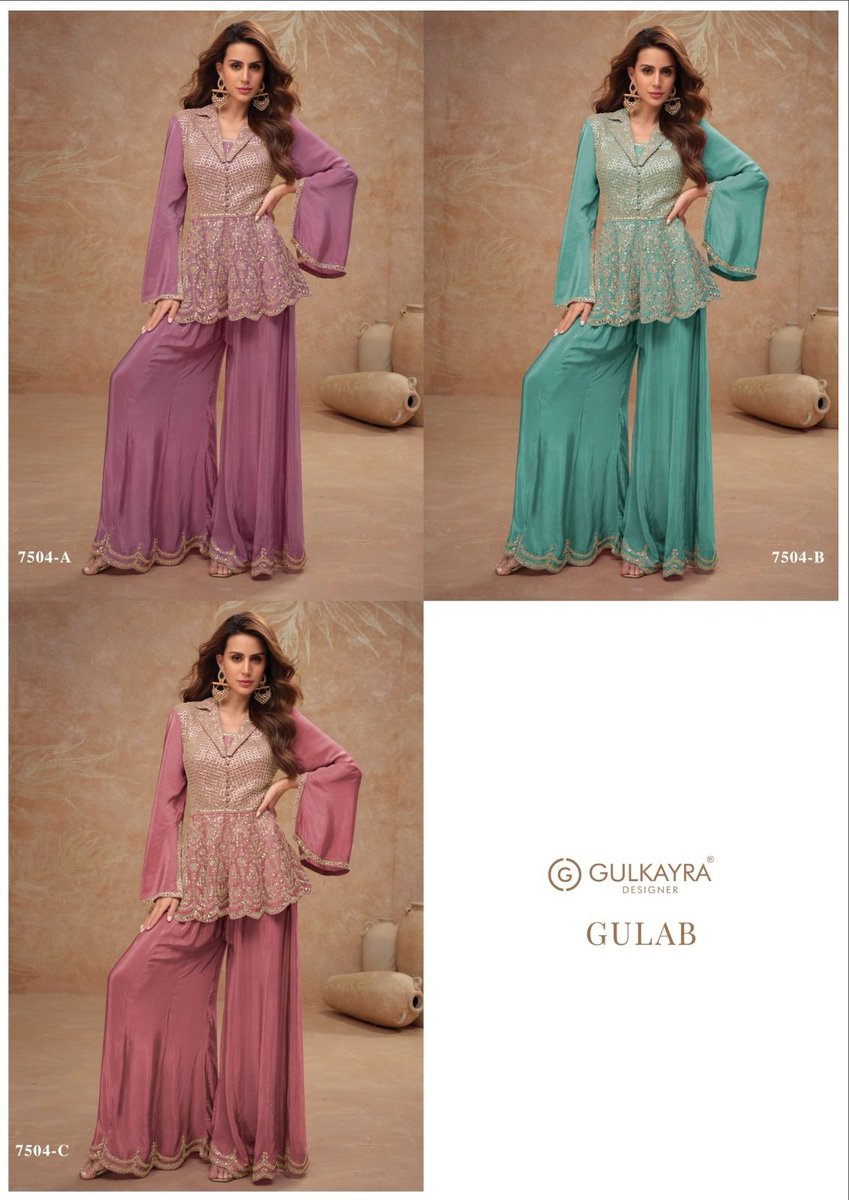 GULKAYRA DESIGNER GULAB 7504A-7504C 4