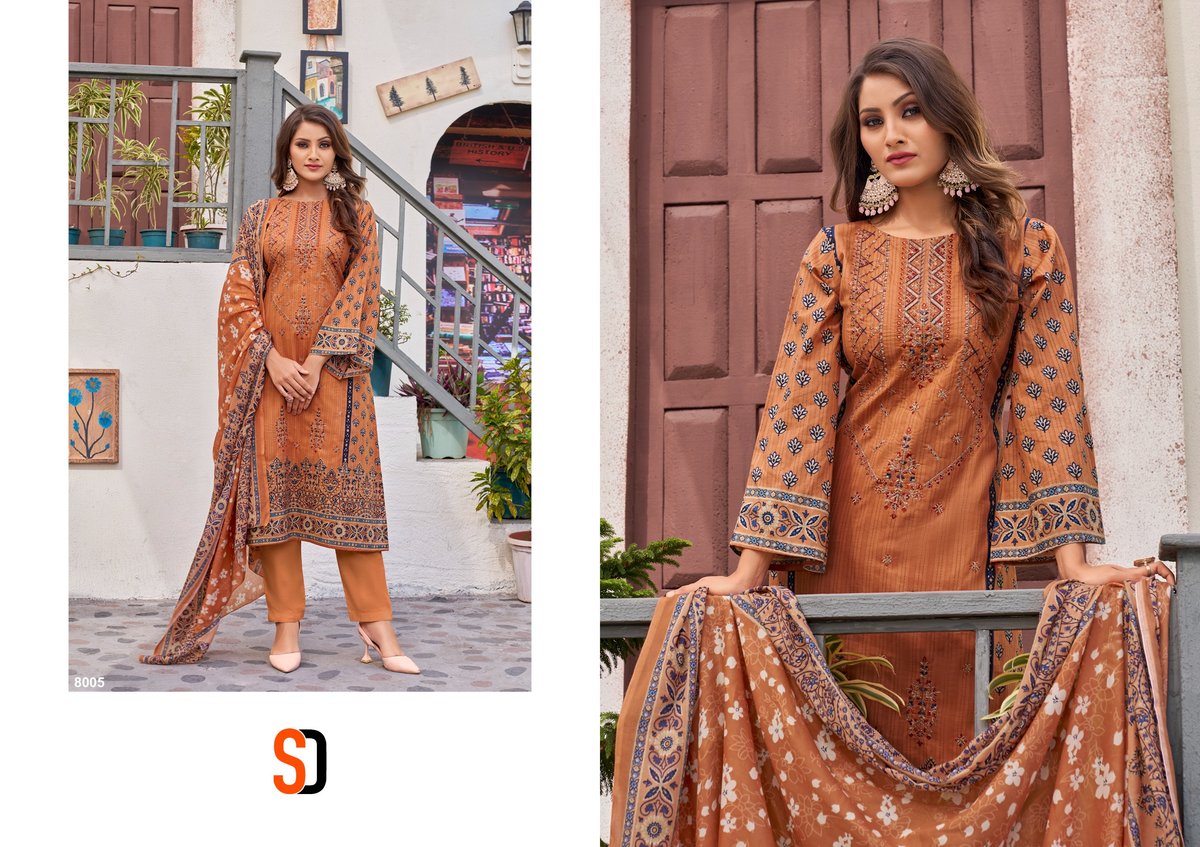 SHARADDHA DESIGNER BIN SAEED VOL-8 8001 TO 8006 5