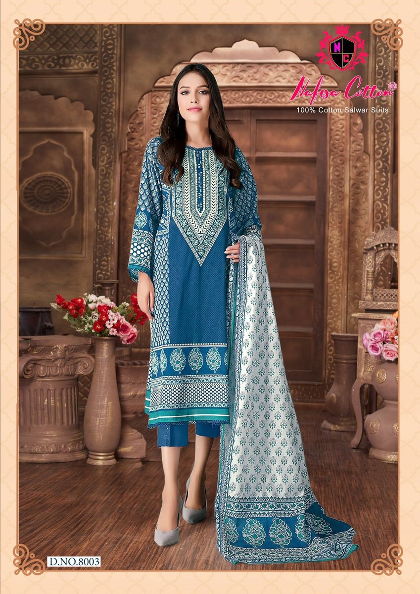 NAFISHA COTTON SAFINA KARACHI SUITS VOL-08 8001 TO 8006 3