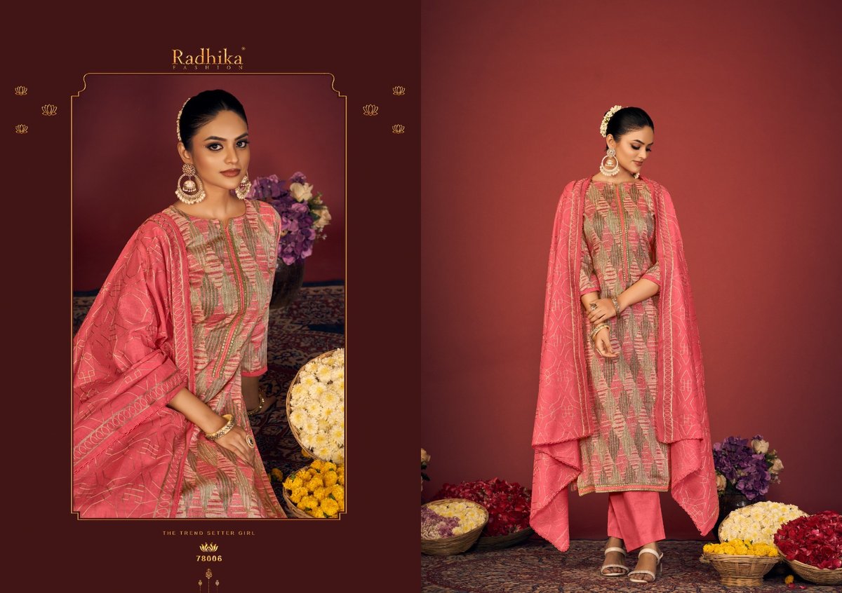 RADHIKA FASHION BLOSSOM-14-78001 TO 78006 SERIES 6