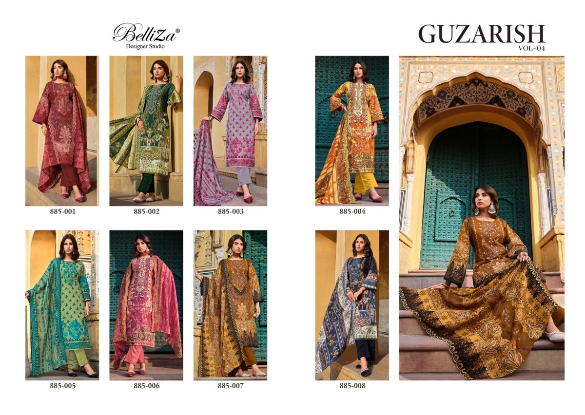 BELLIZA DESIGNER GUZARISH VOL-4 885-001 TO 885-008 9