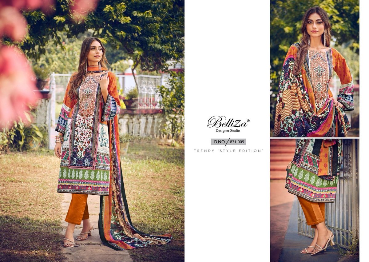 BELLIZA DESIGNER NAIRA VOL-30 871-001 TO 871-010 5