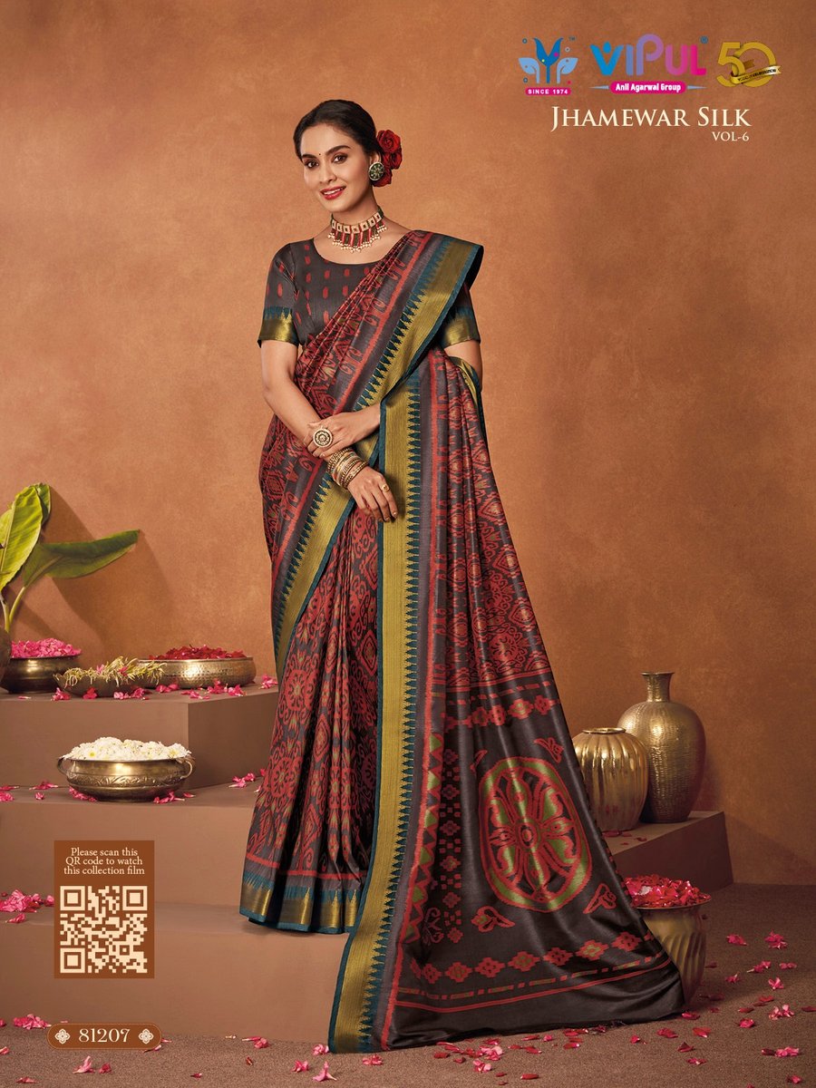 VIPUL JHAMEWAR SILK VOL-6 81207 TO 81218 1