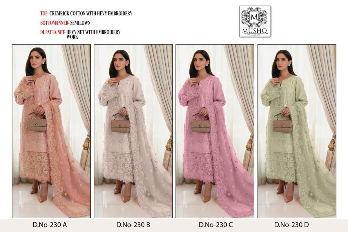 Shraddha Designer Mushq M-230 Colors 5