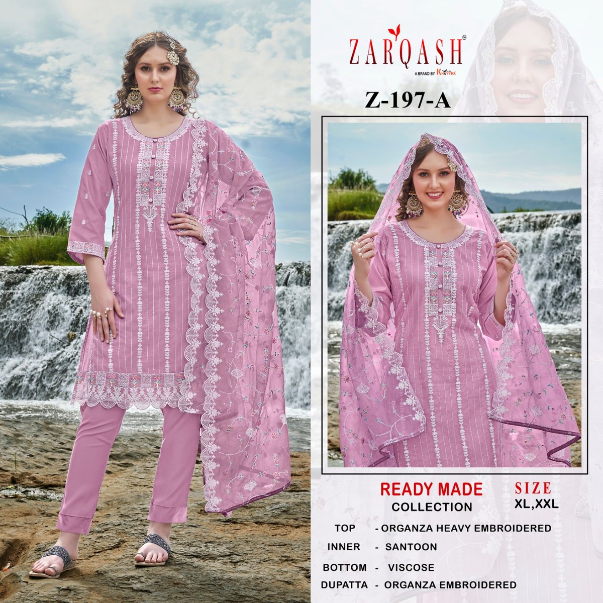 ZARQASH READYMADE COLLECTION Z-197-A TO Z-197-B 1