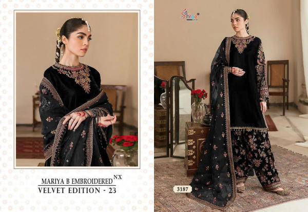 Shree Fab Mariya B Embroidered Nx Velvet Edition 3187-3190 Series