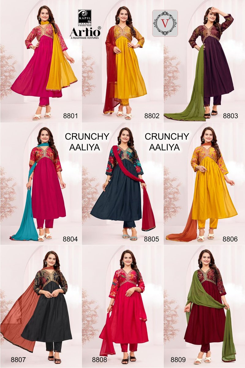 KAPIL TRENDZ VEDA CRUNCHY AALIA 8801 TO 8809 10