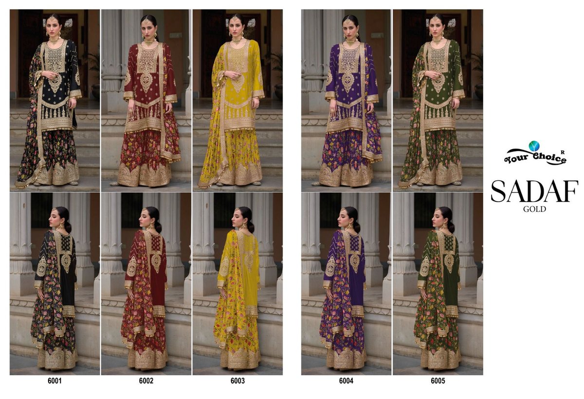 YOUR CHOICE SADAF GOLD 6001 TO 6005 6