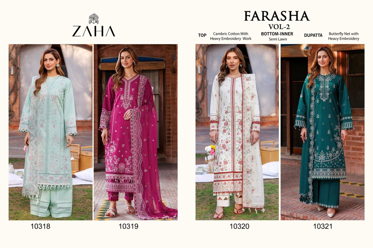 ZAHA FARASHA VOL-2 10318 TO 10321 5